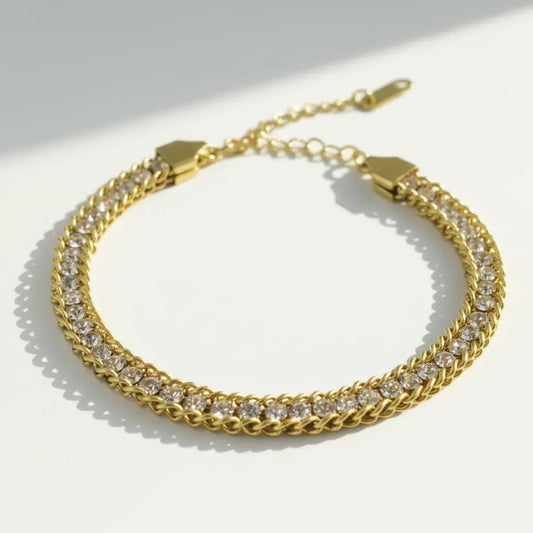 Luxe Braided Sparkle Bracelet
