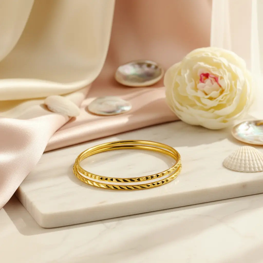 Facet Bangle Set