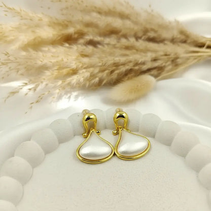 Vintage Pearl Inset Drop Earrings