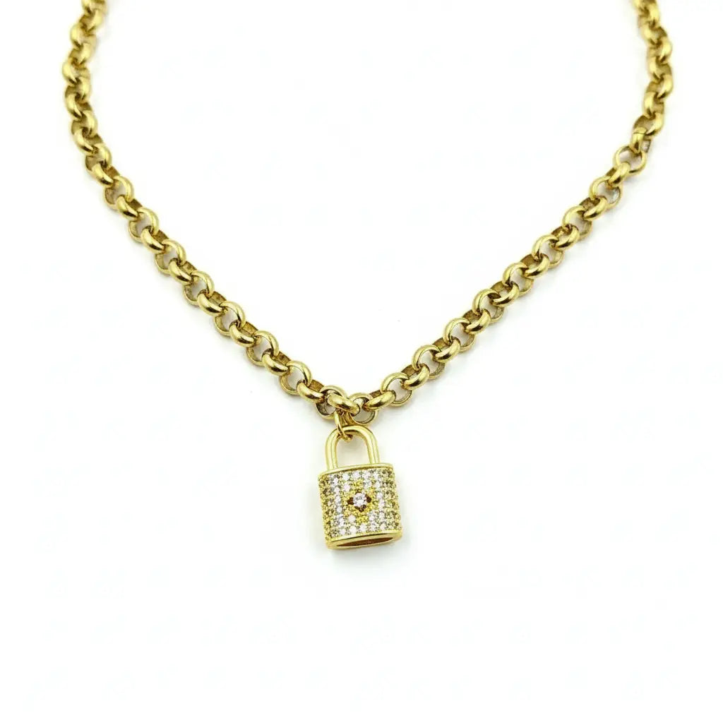 Gold Padlock Bracelet