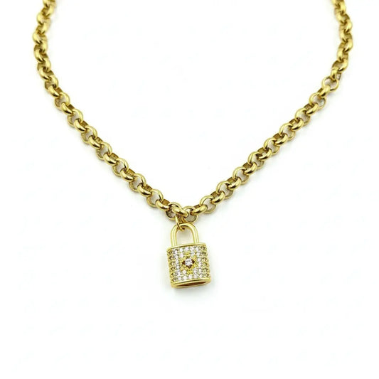 Gold Padlock Bracelet