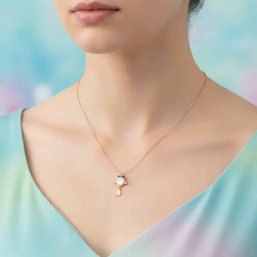 Tiny Fishy Charm Necklace