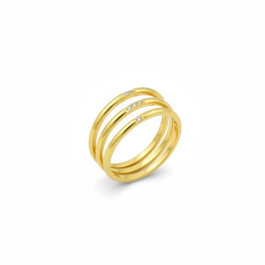 Stacked Trio Ring