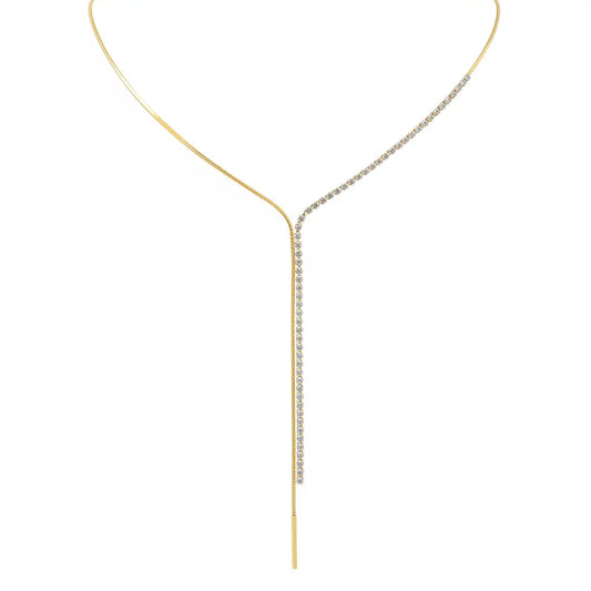 Elegant Drop Y-Line Necklace