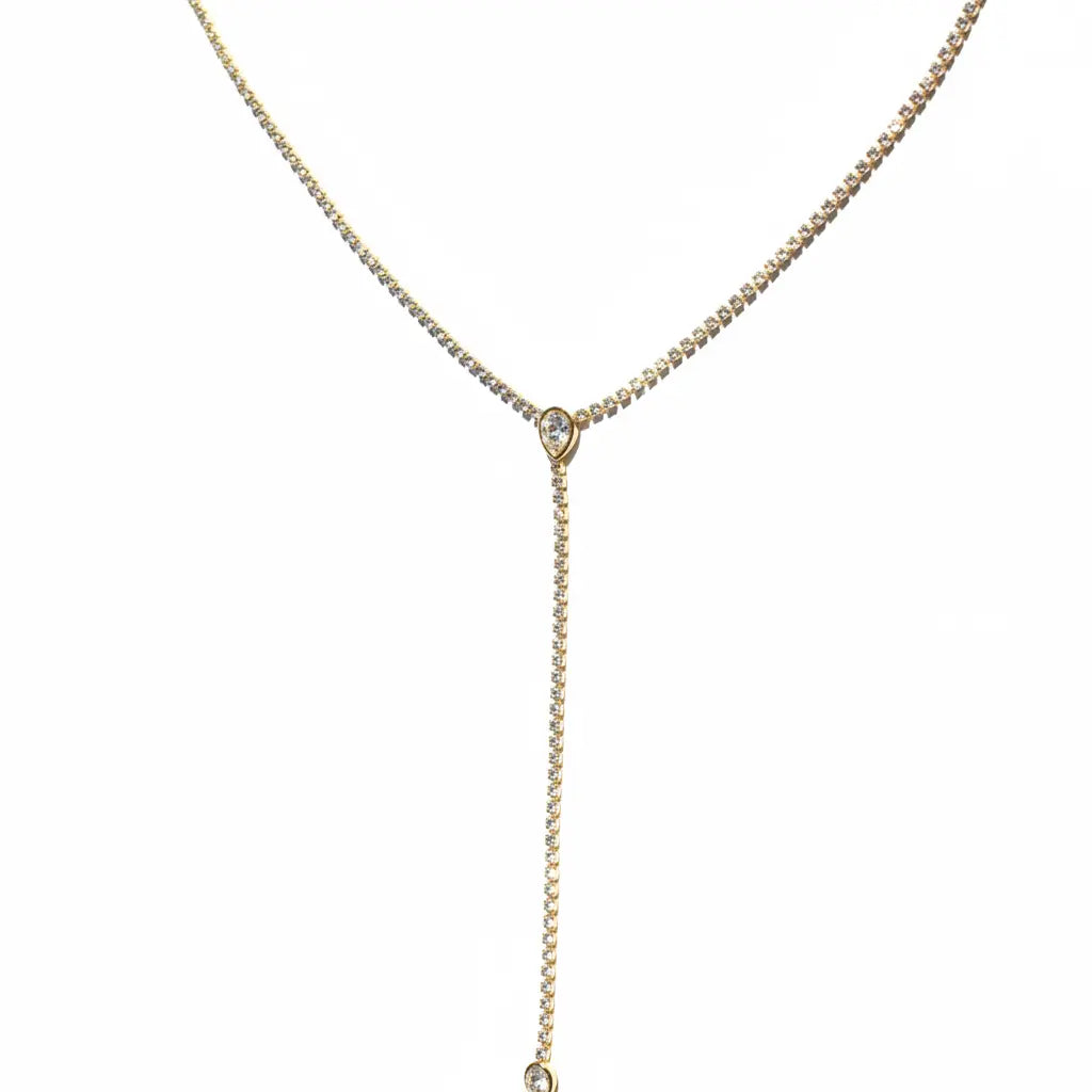 Celeste Drop Lariat Necklace