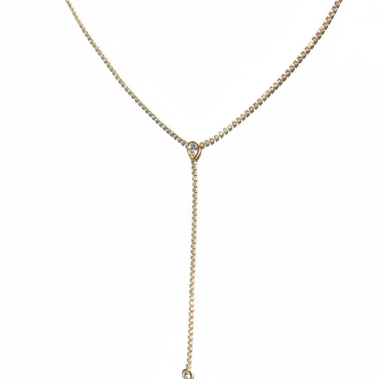 Celeste Drop Lariat Necklace