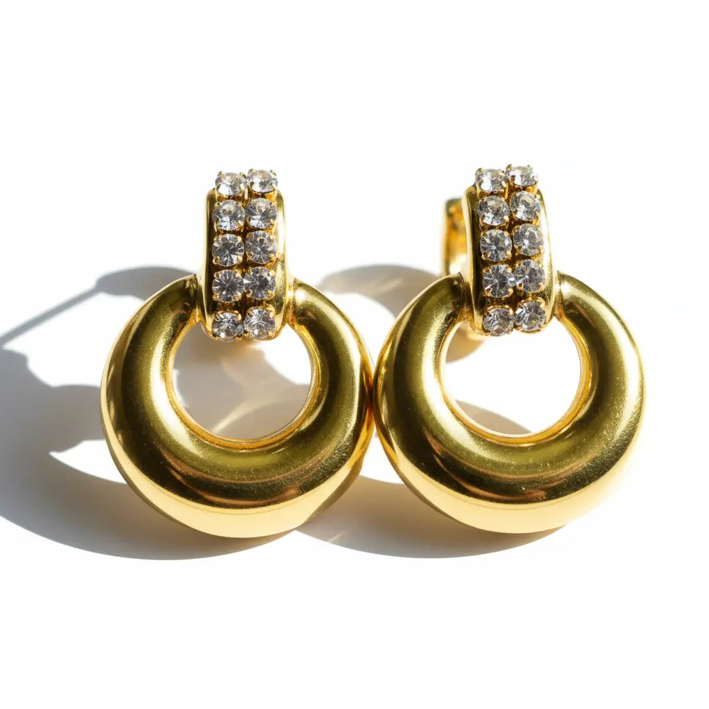 Aurora Halo Drop Hoops