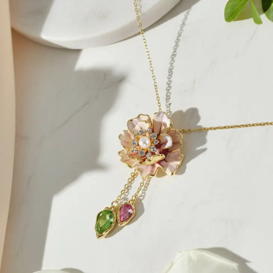 Blossom Drop Charm Necklace