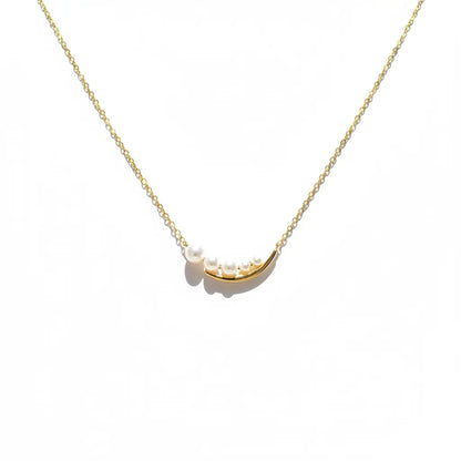 Pearl Arc Glow Necklace