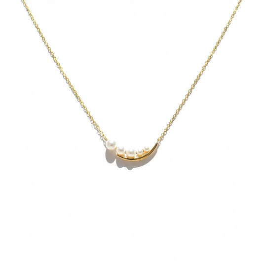 Pearl Arc Glow Necklace