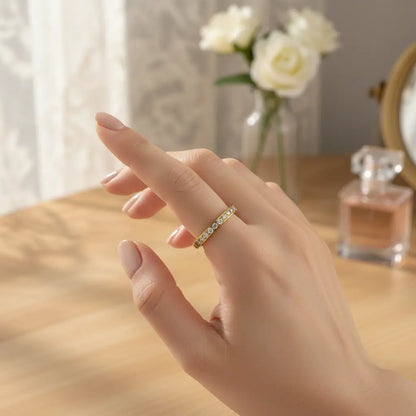 Classic Crystal Band Ring