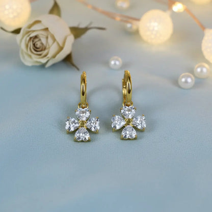 Petal Glow Drop Hoops