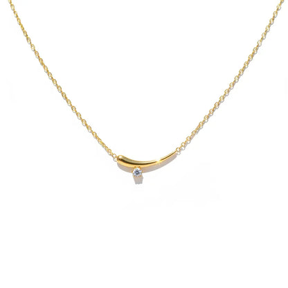 Luna Curve Pendant Necklace