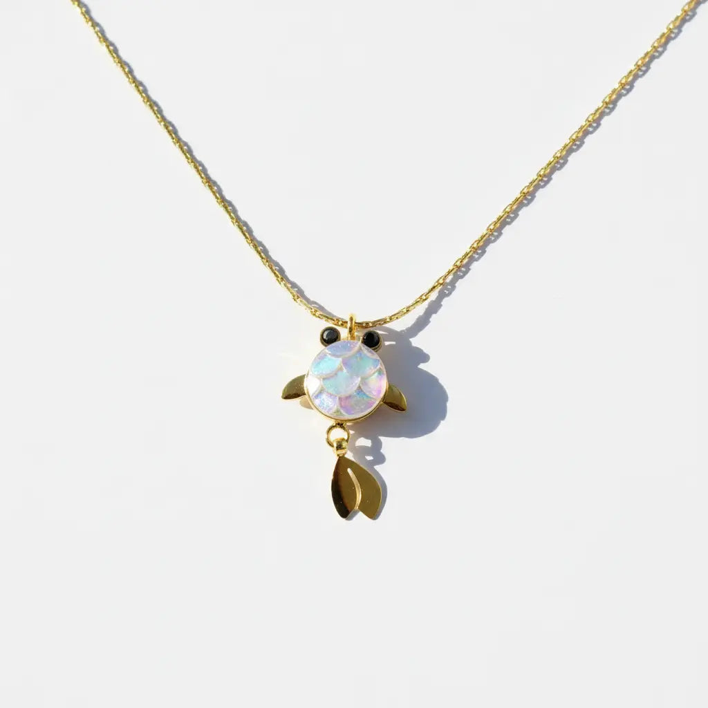 Tiny Fishy Charm Necklace
