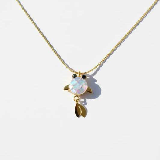 Tiny Fishy Charm Necklace