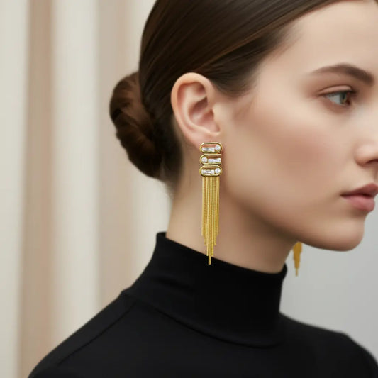 Luxe Tassel Drop Earrings