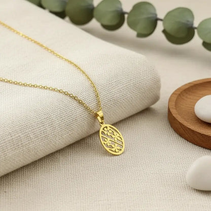 Blooming Oval Necklace