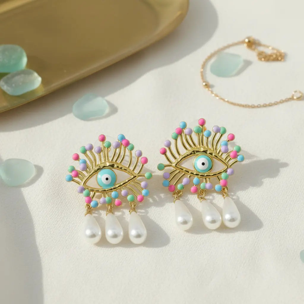 Evil Eye Statement Earrings