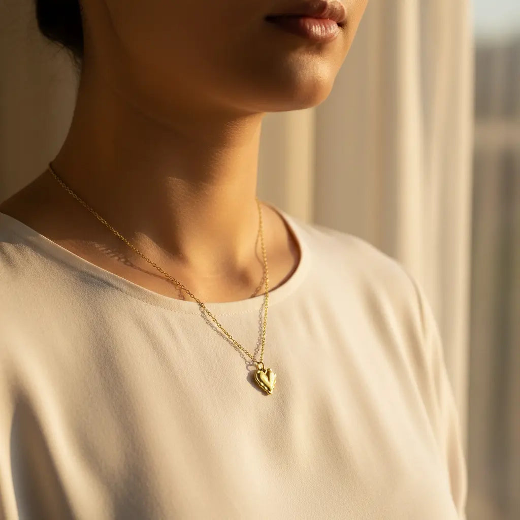 Puffy Heart Necklace