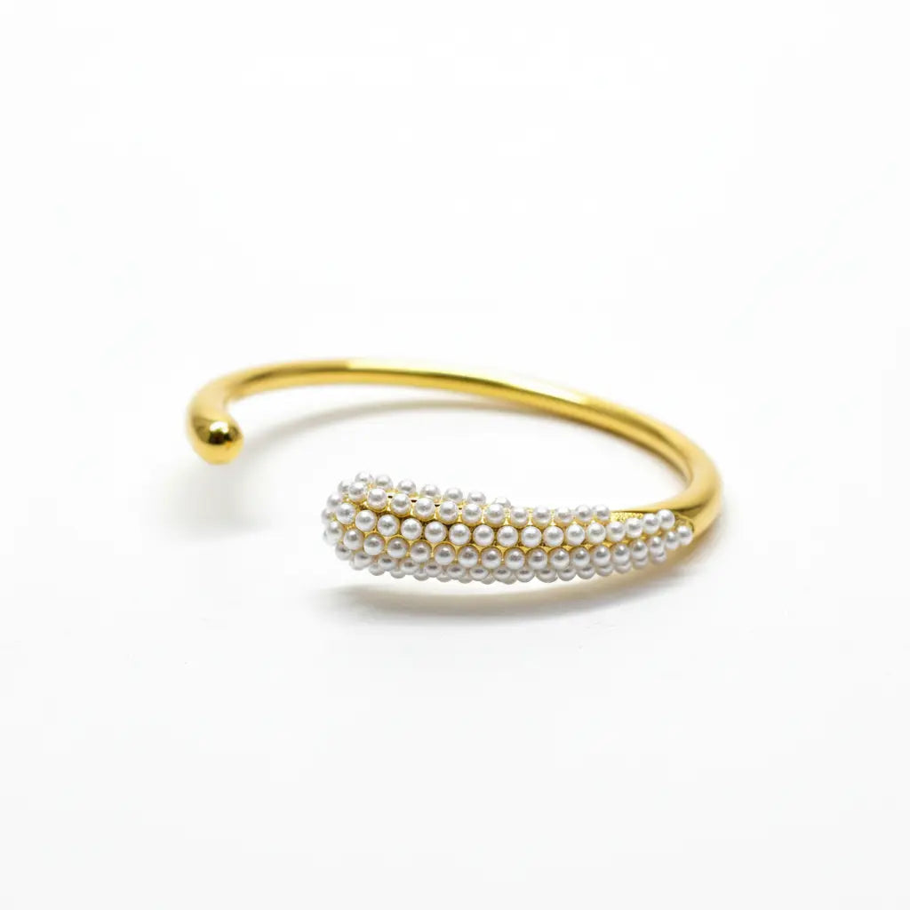 Seraphina Pearl Curve Cuff