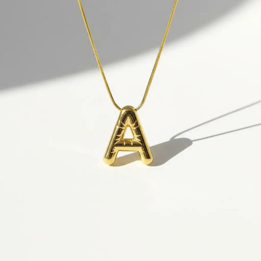 Bold Initial Pendant Necklace