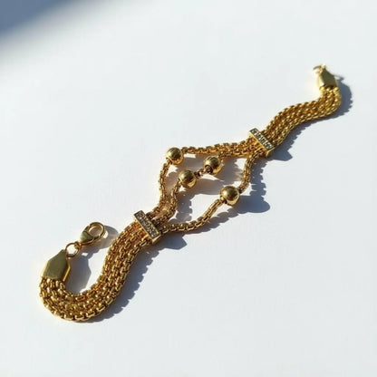 Triple Layered Radiance Bracelet