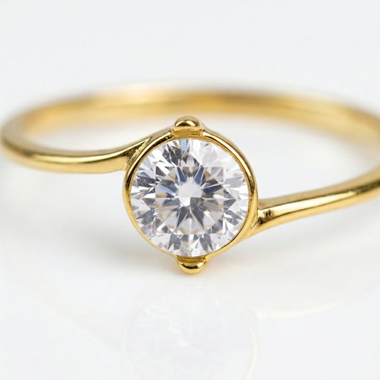 Classic Halo Solitaire Ring