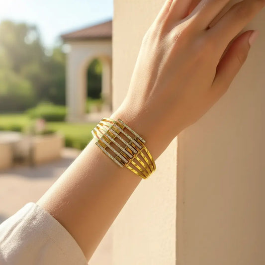 Luxe Grid Bangle