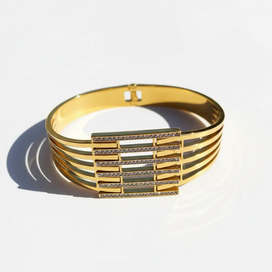 Luxe Grid Bangle