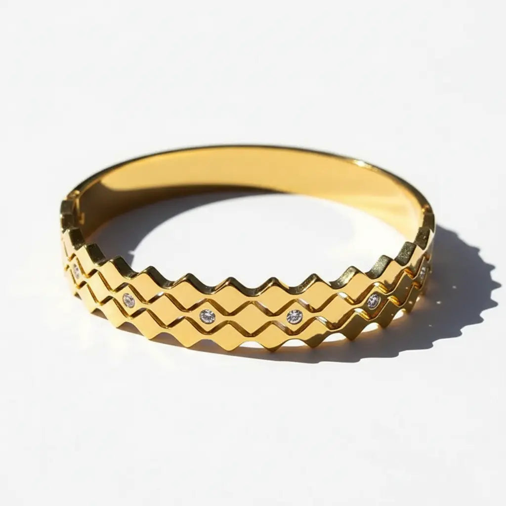 ZigZag Spark Bangle