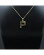 Gemstone Initial ‘P’ Necklace