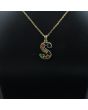 Gemstone Initial ‘S’ Necklace