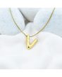 Bold ‘V’ Initial Pendant