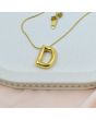 Bold ‘D’ Initial Pendant
