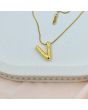 Bold ‘V’ Initial Pendant