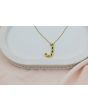 Gemstone Initial ‘J’ Necklace