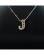 Dazzling Initial 'J' Necklace