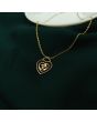 Om Heart Necklace