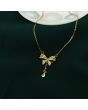 Sparkling Bow Necklace