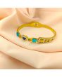 Storytelling Gold Bangle