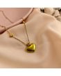 Golden Heartbeat Necklace