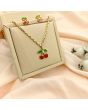Cherry Charm Pendant Set