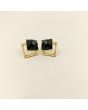 Bold Geometric Gold Studs