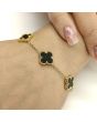Black Clover Motif Bracelet