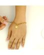 Gold Padlock Bracelet