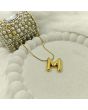 Bold ‘M’ Initial Pendant