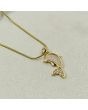 Opalescent Dolphin Charm Necklace