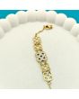Gilded Infinity Flower Bracelet