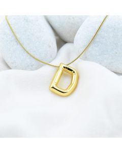 Bold ‘D’ Initial Pendant