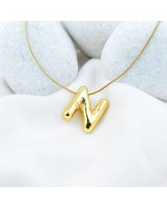 Bold ‘N’ Initial Pendant